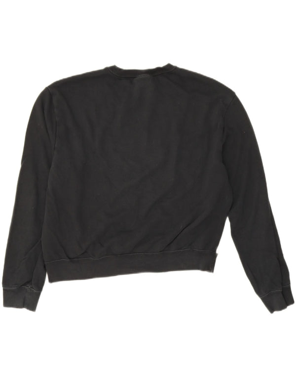 Pulover Nike Crop Graphic pentru femei UK 14 Medium Black Colorblock