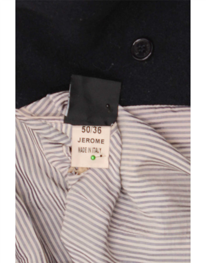 Roy Rogers Mens Pea Coat IT 50 Large Bleumarin Wool