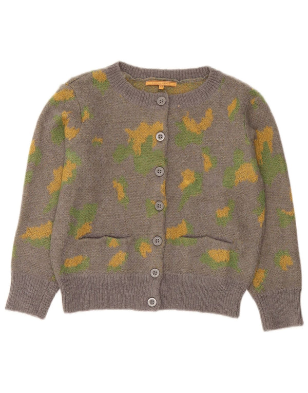 Silvian Heach Pulover cardigan cu model abstract pentru femei UK 6 XS gri