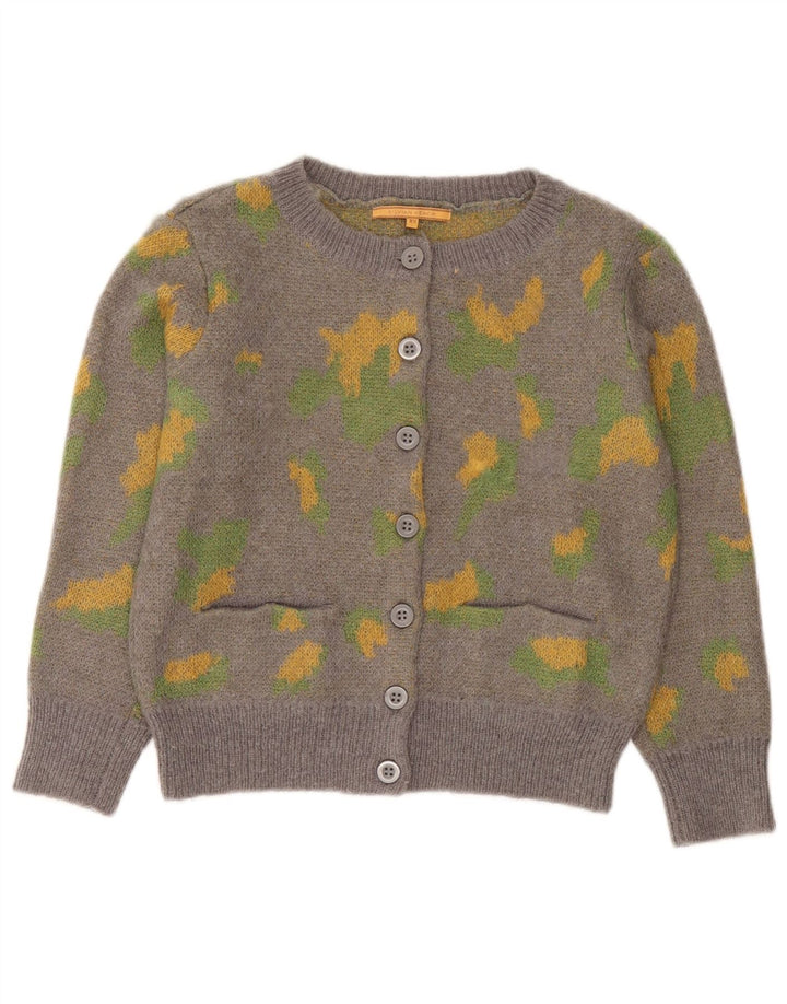 Silvian Heach Pulover cardigan cu model abstract pentru femei UK 6 XS gri