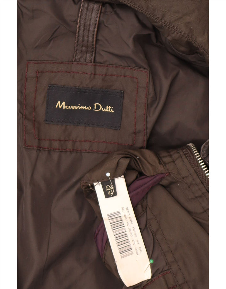 Jachetă Massimo Dutti pentru bărbați, UK 44 2XL, maro, nailon