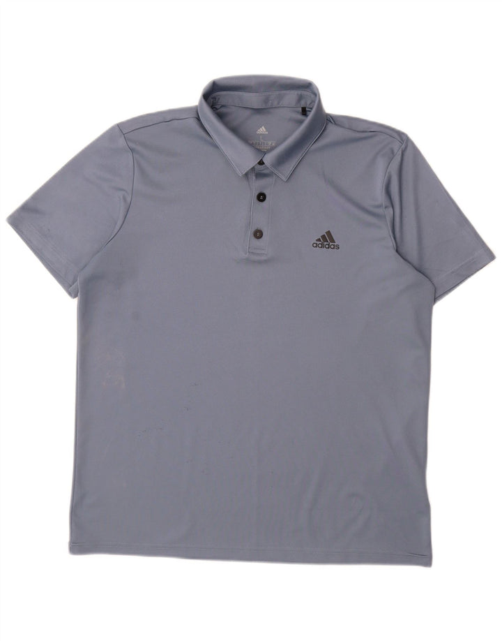 Tricou polo Adidas Aeroready pentru bărbați, mare, albastru, poliester
