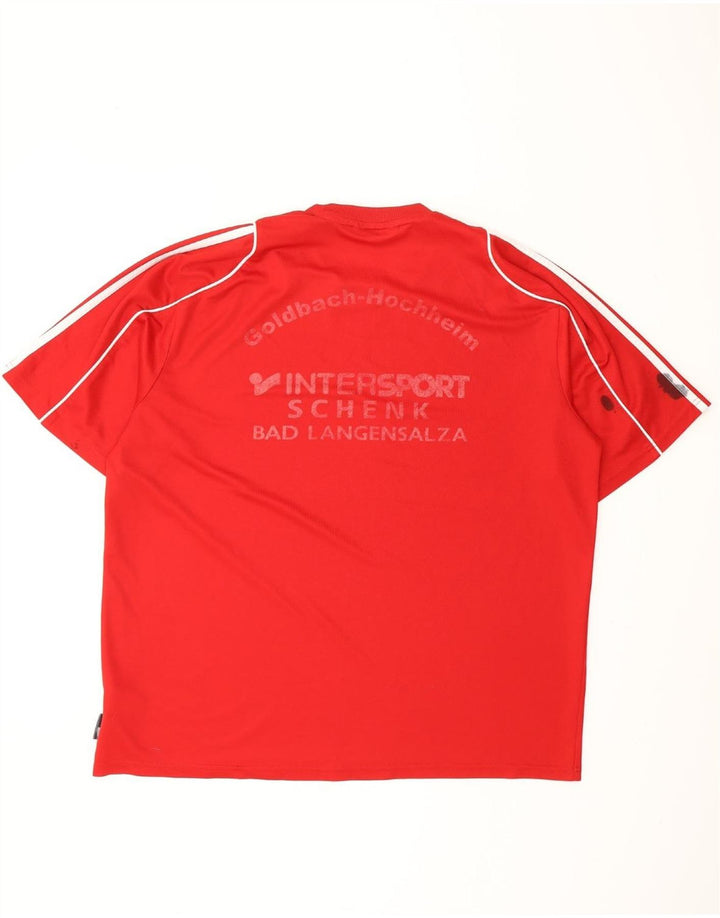 Tricou grafic ADIDAS Climalite pentru bărbați Top XL poliester roșu