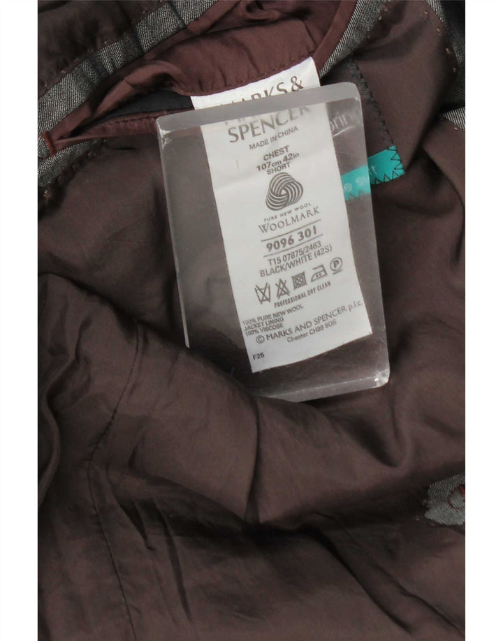 Marks & Spencer jachetă pentru bărbați cu 3 nasturi, UK 42, lână mare, gri