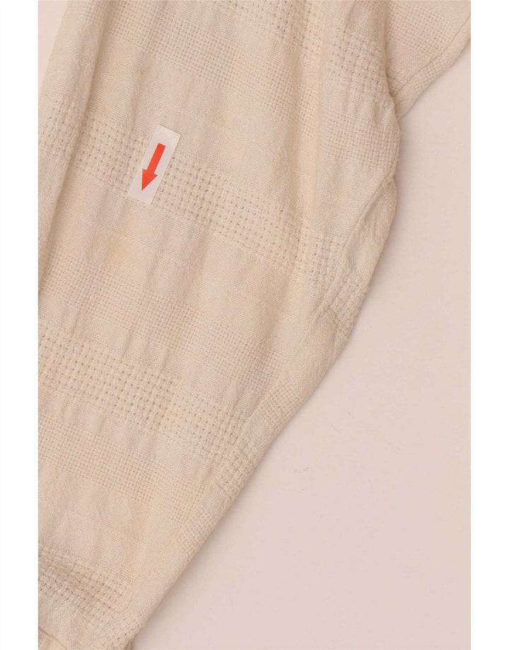 Cămașă vintage pentru bărbați, mare, alb, geometric, in