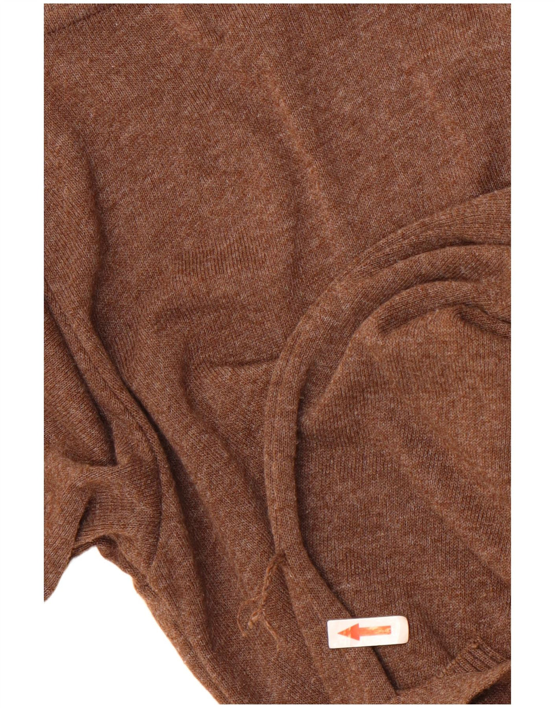 Pulover cardigan Zara pentru femei cu mâneci 3/4 UK 12 maro mediu