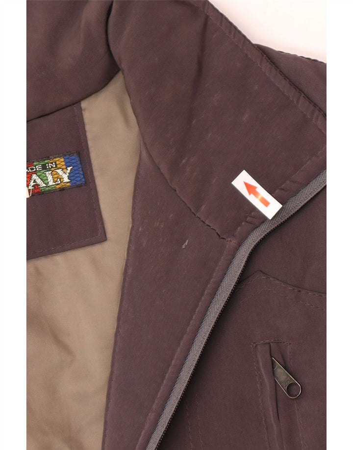 Pardesiu supradimensionat vintage pentru femei UK 18 XL maro