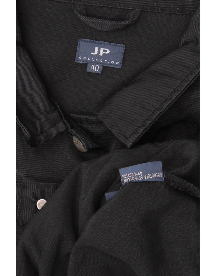 JP COLLECTION Jachetă Bomber Crop pentru femei EU 40 Medium Black Nylon