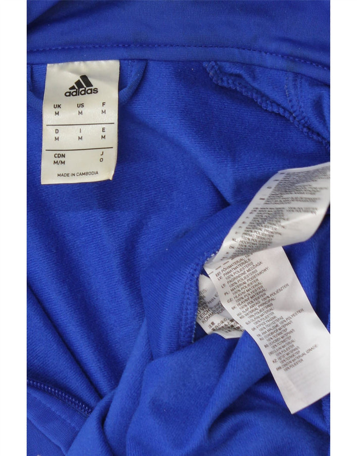 Jachetă de trening pentru bărbați ADIDAS, poliester albastru mediu