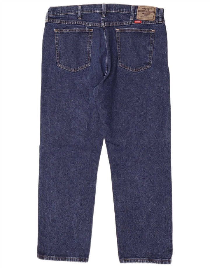 Blugi drepti pentru bărbați Wrangler W38 L29 Bumbac albastru