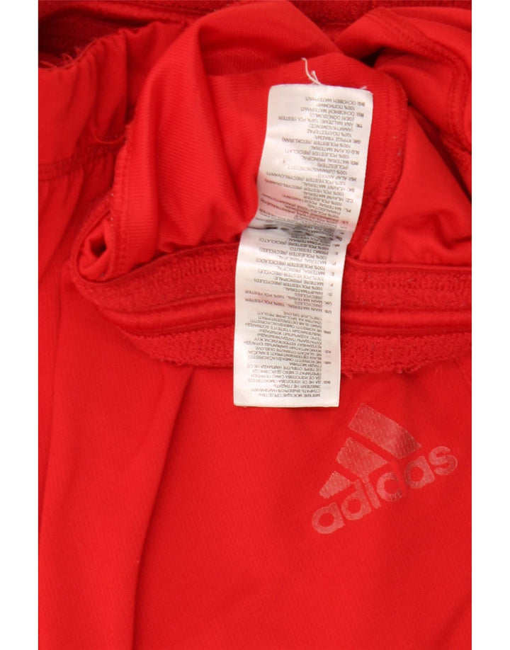 Pantaloni scurți sport Aeroready Adidas pentru bărbați, poliester roșu mare