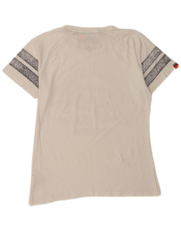 Tricou grafic Superdry pentru bărbați Top mare din bumbac alb