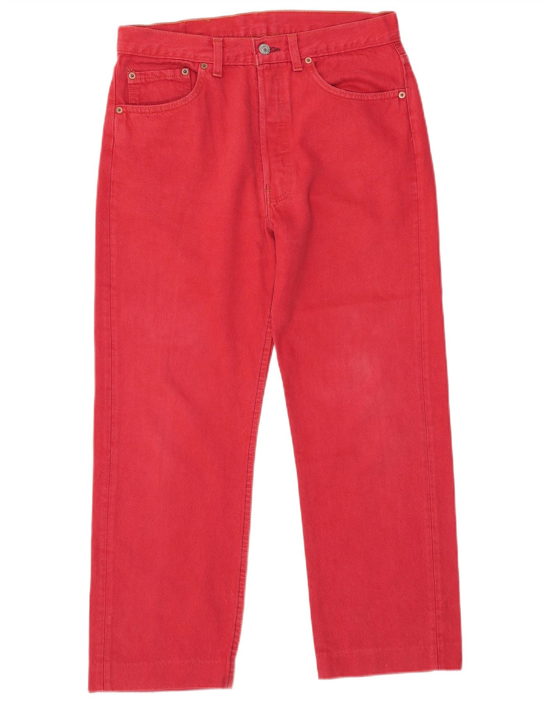 Blugi drepti pentru bărbați Levi's 501 W33 L27 roșii