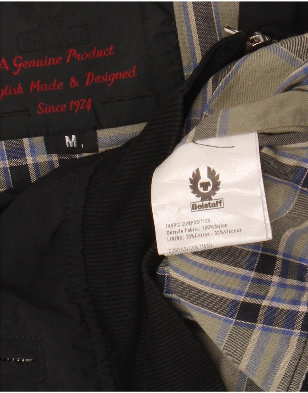 Jachetă Bomber pentru femei Belstaff UK 14 Medium Black Nylon