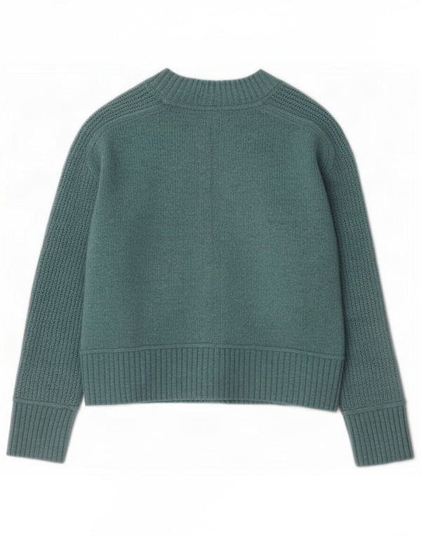 White Stuff Pulover cardigan supradimensionat pentru femei UK 10 Small Blue