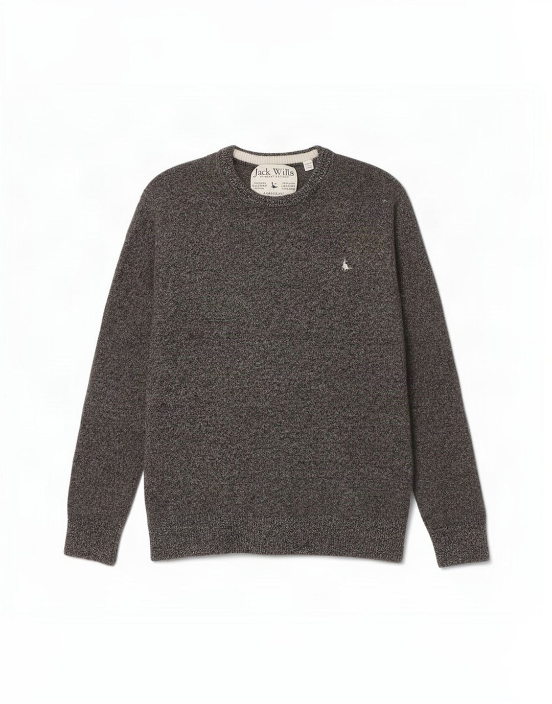 Pulover Jack Wills pentru femei cu decolteu triplu UK 12 Medium Gri Pete