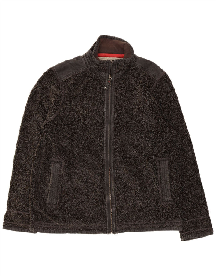 Jachetă din lână pentru bărbați Fat Face UK 42 XL Poliester negru
