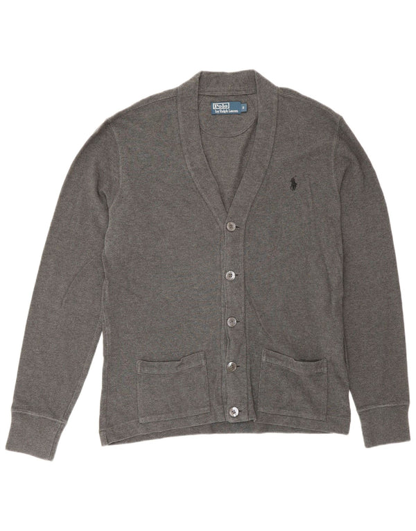 Pulover cardigan Polo Ralph Lauren pentru bărbați, bumbac, gri mic