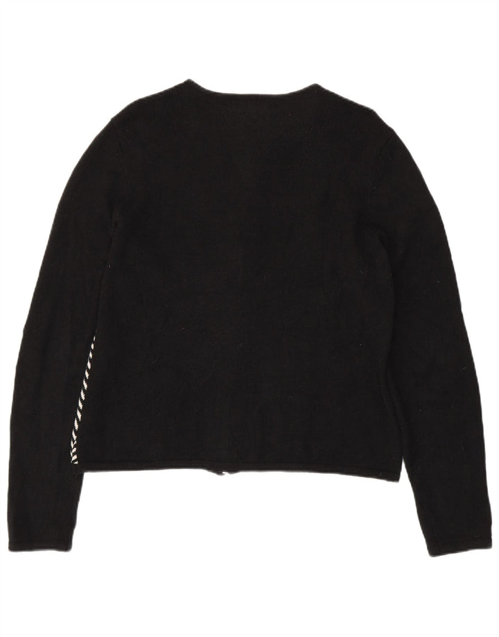 Pulover cardigan CHAPS pentru femei UK 14 mare, negru, bumbac