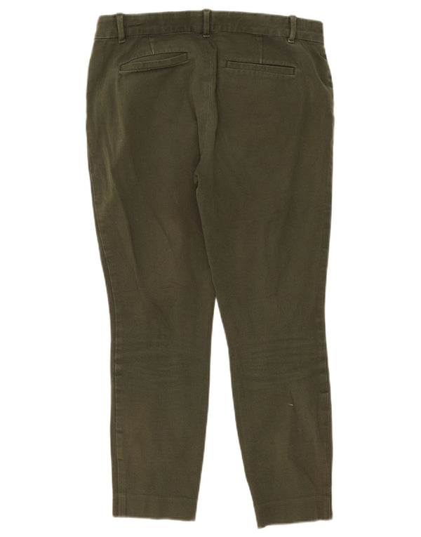 Pantaloni tăiați pentru femei Gap, strânși la gleznă, US 8 Medium W32 L25 Kaki Bumbac