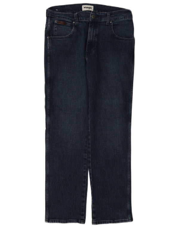 Blugi drepte pentru bărbați Wrangler Texas W32 L30 bumbac bleumarin