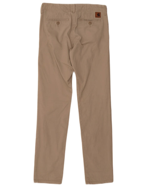 Pantaloni chino slim pentru femei Carhartt W28 L32 bumbac bej