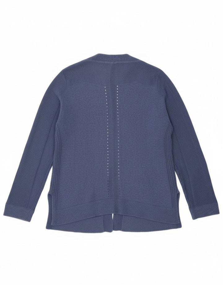 White Stuff Pulover cardigan deschis pentru femei UK 16, mare, albastru, bumbac