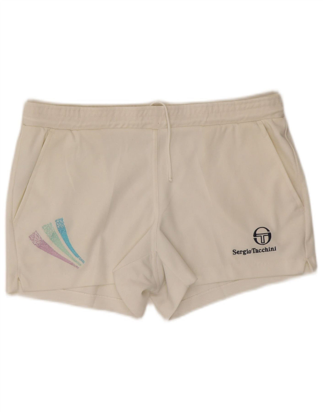 Sergio Tacchini Pantaloni scurti sport pentru femei IT 50 XL poliester alb