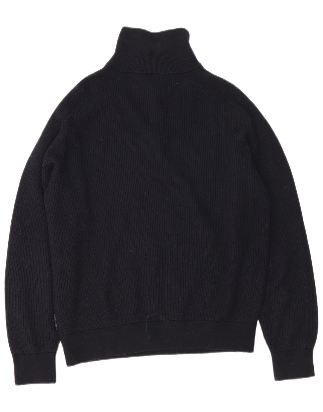 Pulover Armani Exchange pentru bărbați, cu fermoar, cu gât, bumbac mare, negru