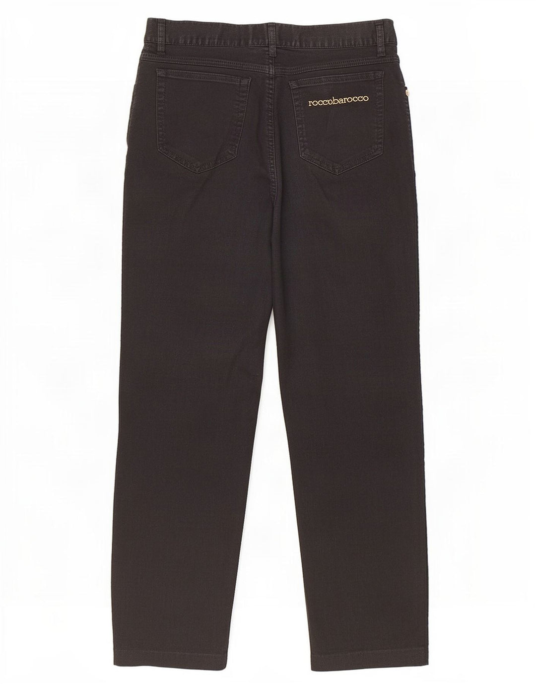 Pantaloni cropped Roccobarocco pentru femei W38 L25 negri