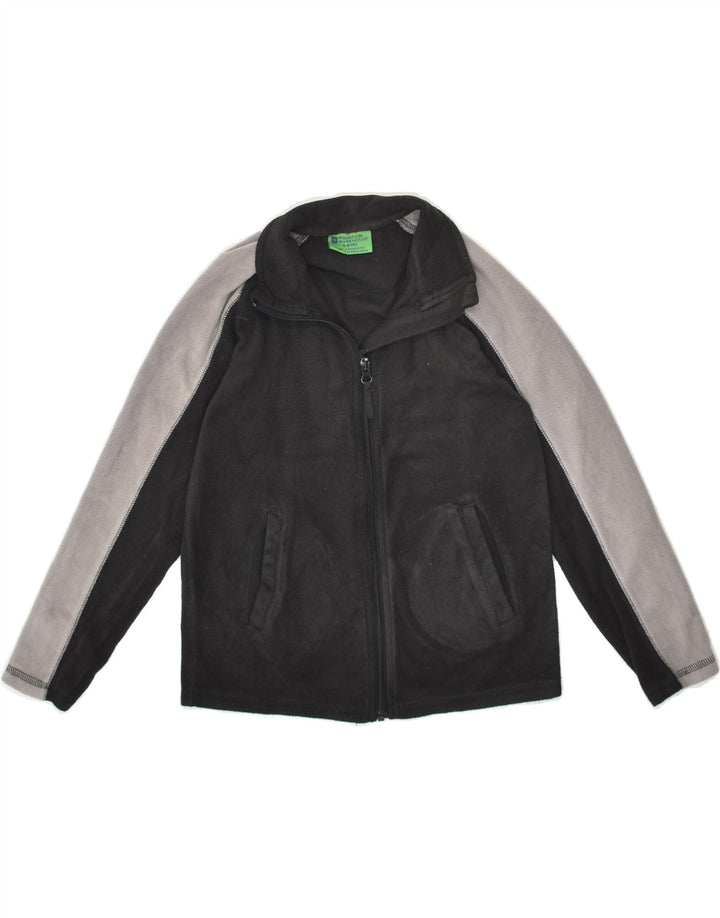 MOUNTAIN WAREHOUSE Boys Fleece Jacket 9-10 Years Black Colourblock | Vintage Mountain Warehouse | Thrift | Second-Hand Mountain Warehouse | Used Clothing | Messina Hembry 