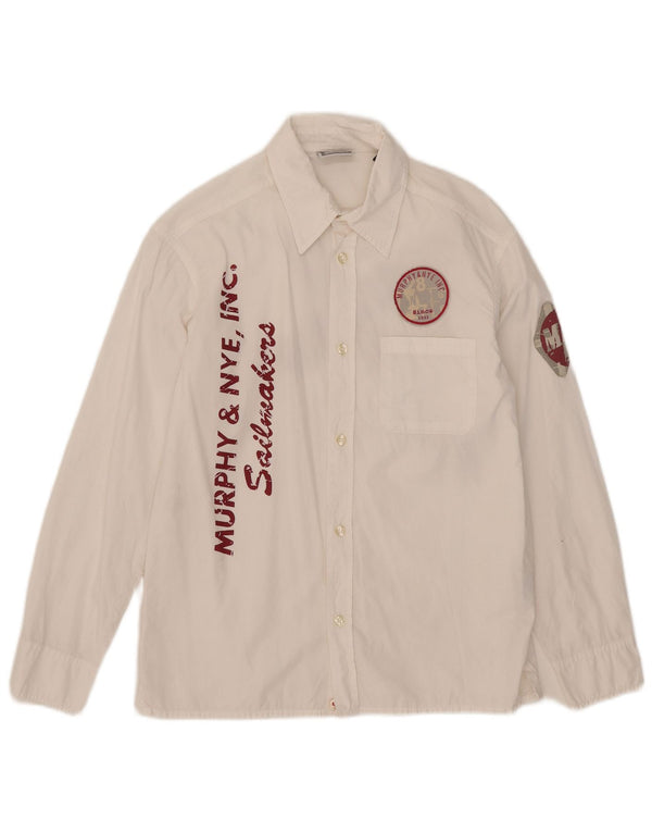 Cămașă cu grafică Sailmakers pentru băieți Murphy & Nye 11-12 ani XL Bumbac alb