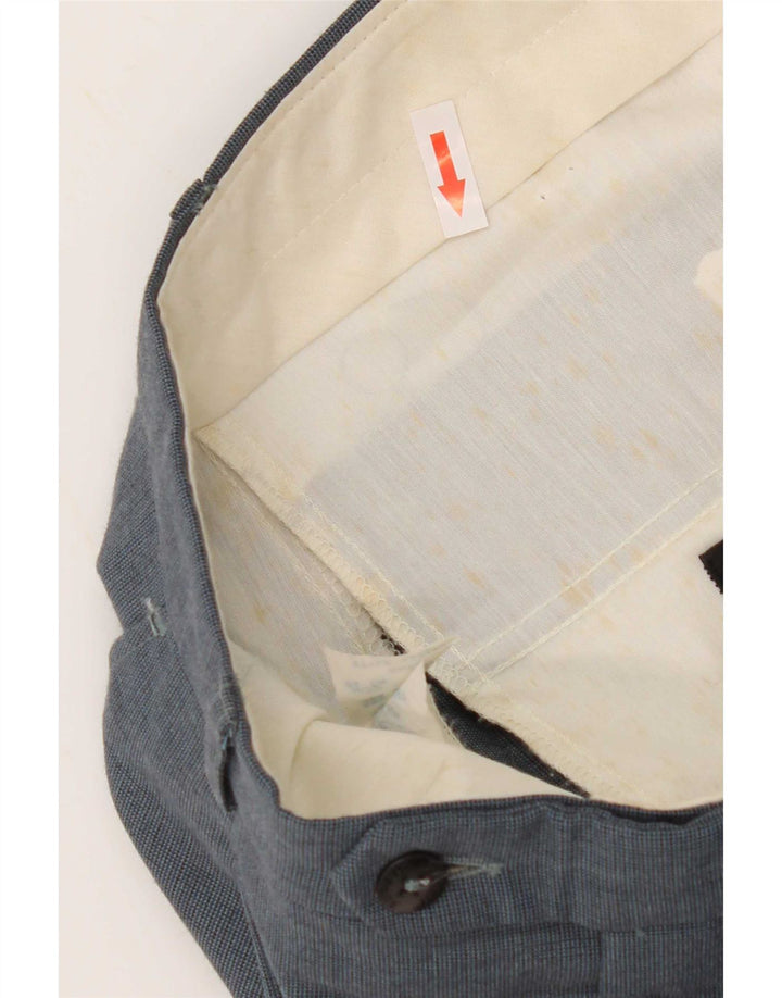 Pantaloni de costum pentru bărbați Farah L32 L29 poliester albastru