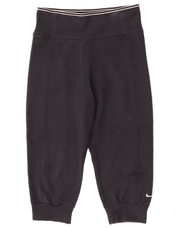 Pantaloni de trening Nike Dri Fit Capri Pantaloni de jogging UK 4/6 XS Bumbac negru