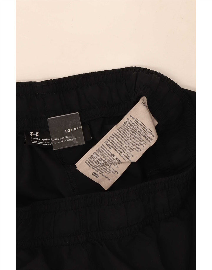Pantaloni scurți sport grafic Under Armour pentru bărbați, mari, negru, poliester