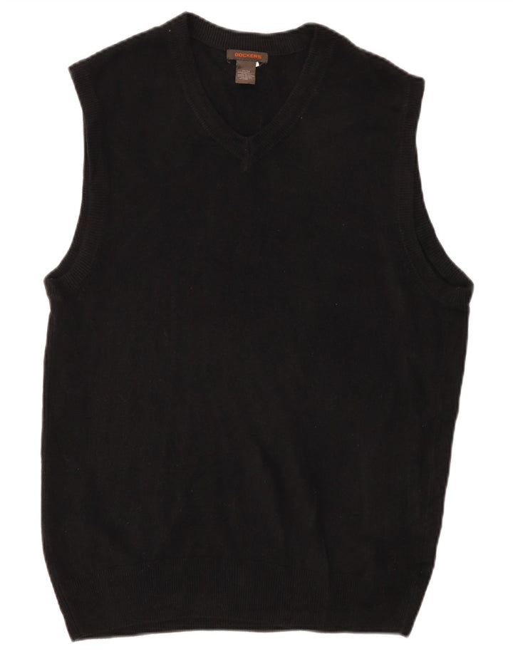 DOCKERS Vestă bărbătească Tank Top Medium Negru Acrilic