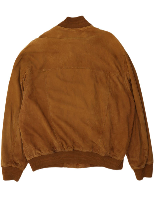 Bomber Vintage pentru bărbați din piele intoarsa UK 42 XL Bej