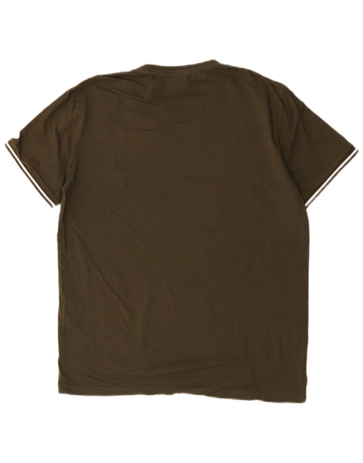 Tricou pentru bărbați Reiss Top Mediu Kaki Bumbac