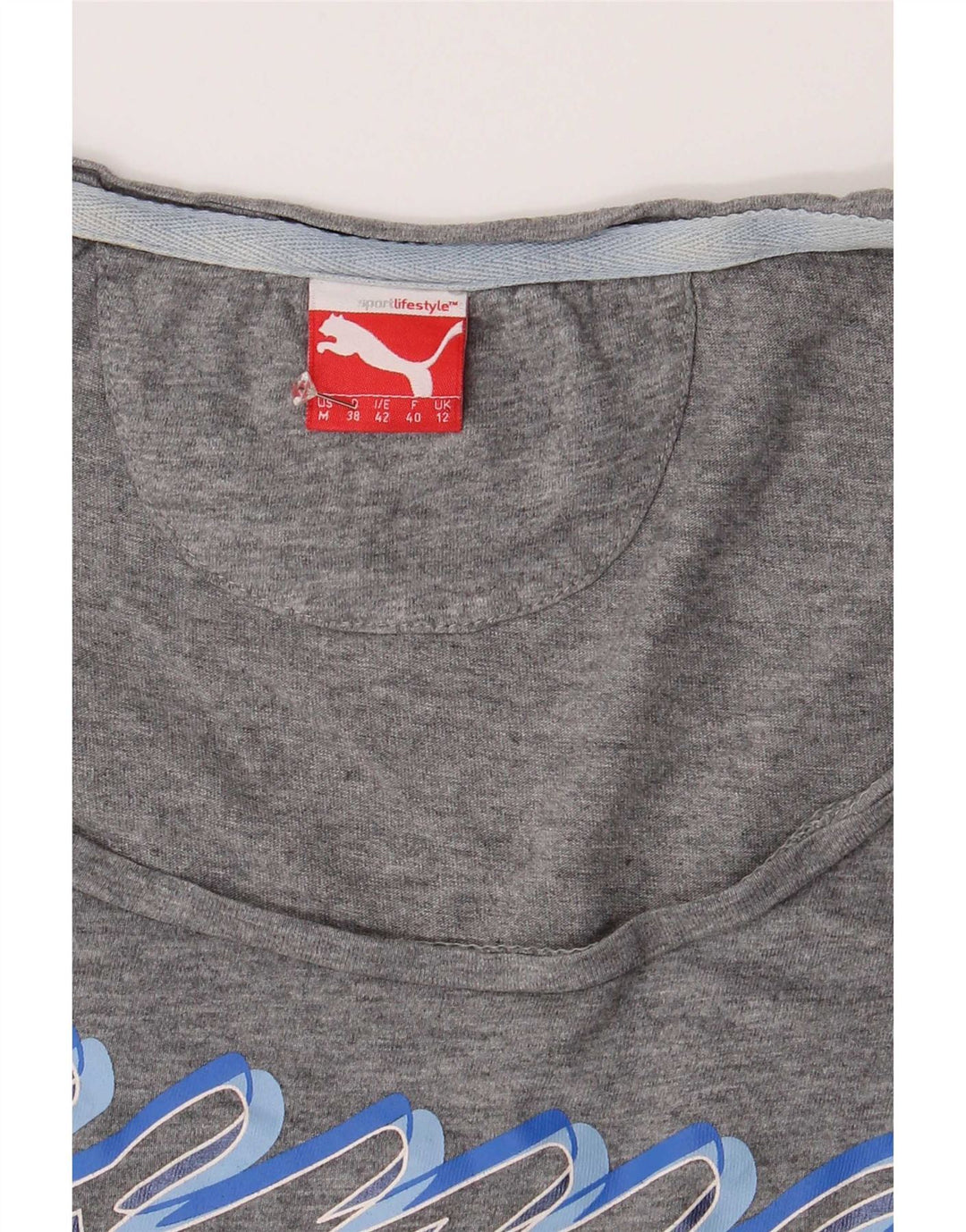 Tricou cu grafic Puma pentru femei Top UK 12 Medium Gri