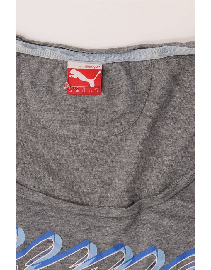 Tricou cu grafic Puma pentru femei Top UK 12 Medium Gri