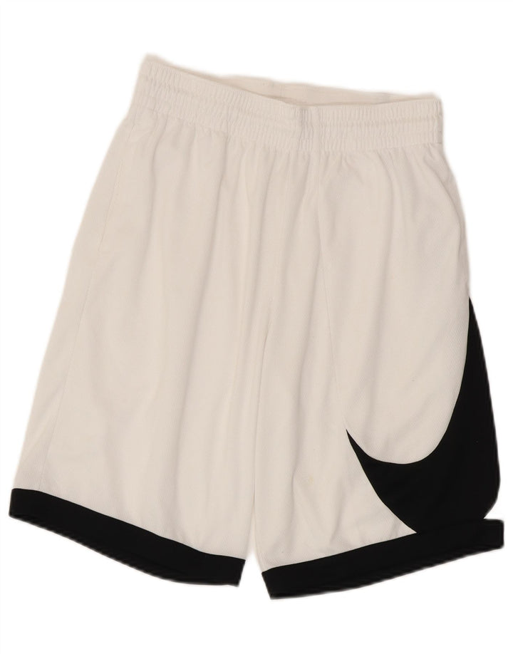Pantaloni scurți sport Nike Dri Fit pentru bărbați, alb, mici, poliester