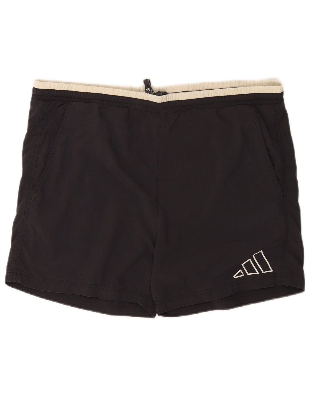 Pantaloni scurți de înot Adidas pentru bărbați, poliester mediu negru