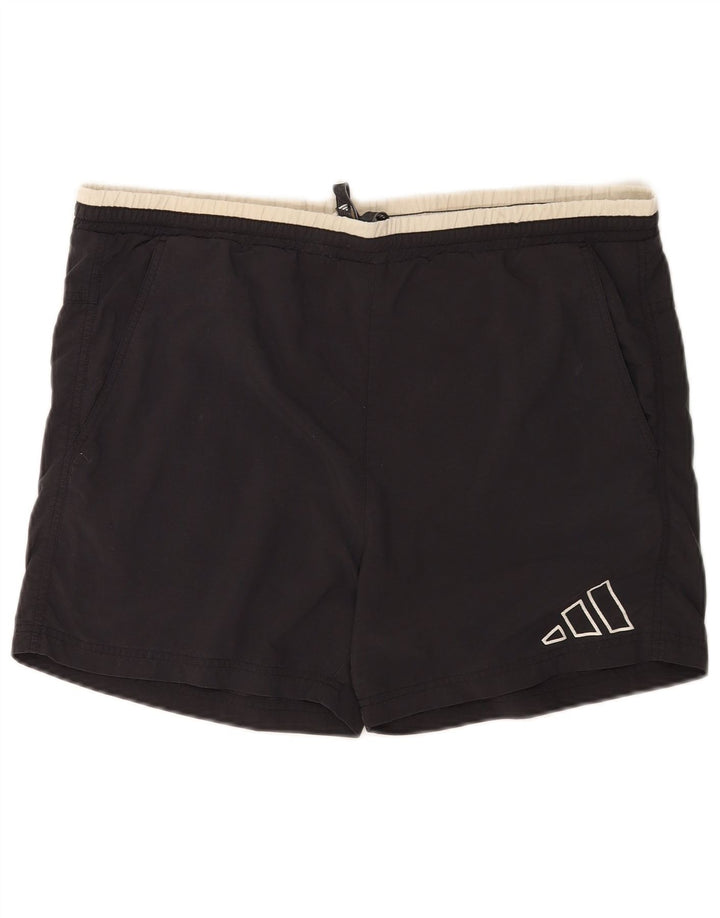 Pantaloni scurți de înot Adidas pentru bărbați, poliester mediu negru