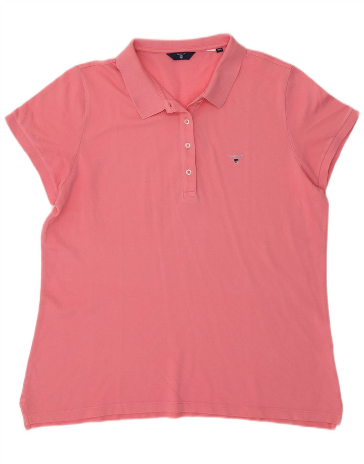 Tricou polo pentru femei Gant UK 20 2XL roz