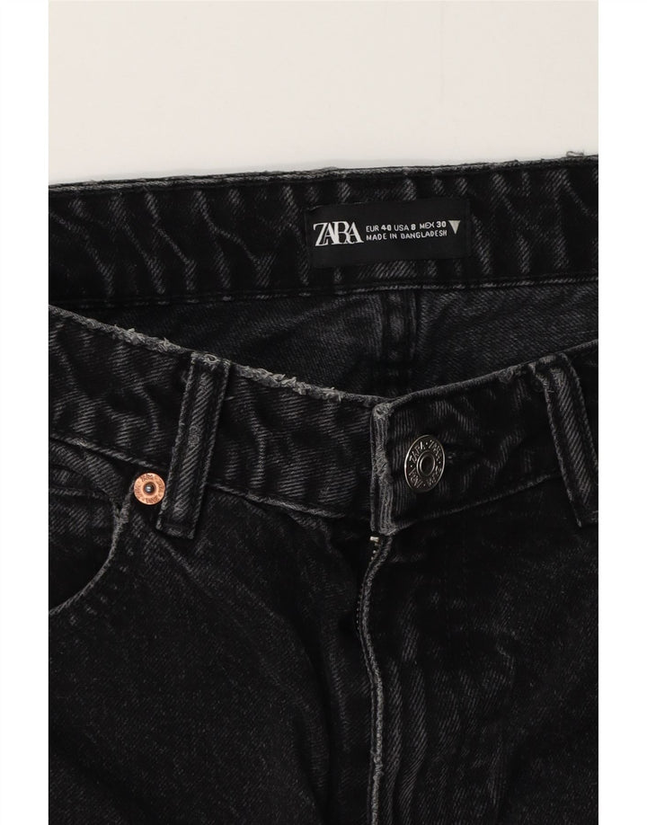Blugi conici pentru femei Zara EU 40 Medium W30 L27 Negri