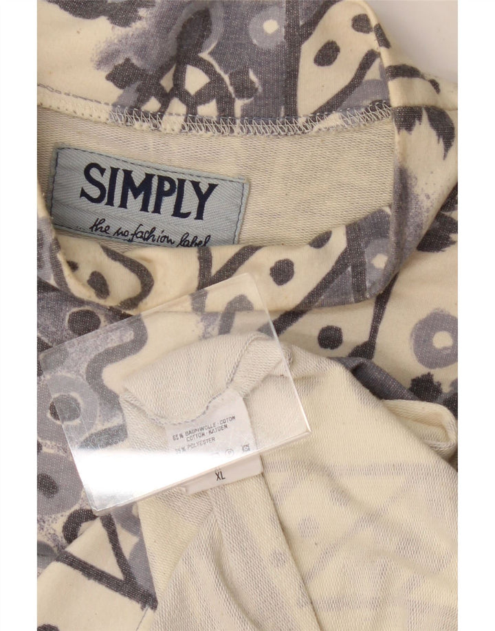 Hanorac Vintage pentru bărbați Jumper XL Albastru Geometric Bumbac