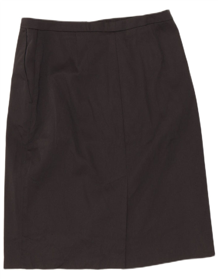 Fusta Creion Femei Stefanel IT 42 Medium W28 Poliamida Neagra