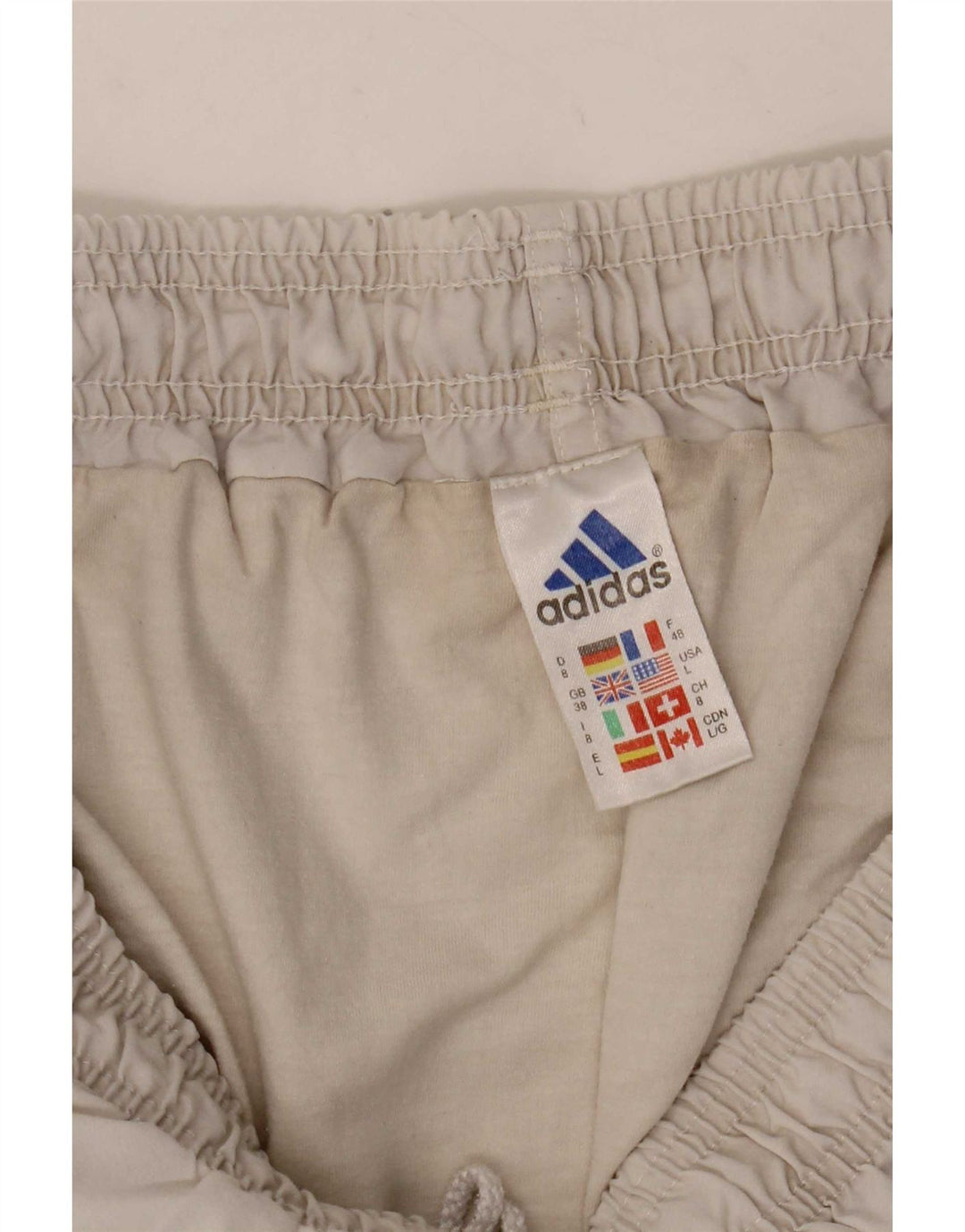 Pantaloni scurți sport pentru bărbați Adidas XL poliester alb