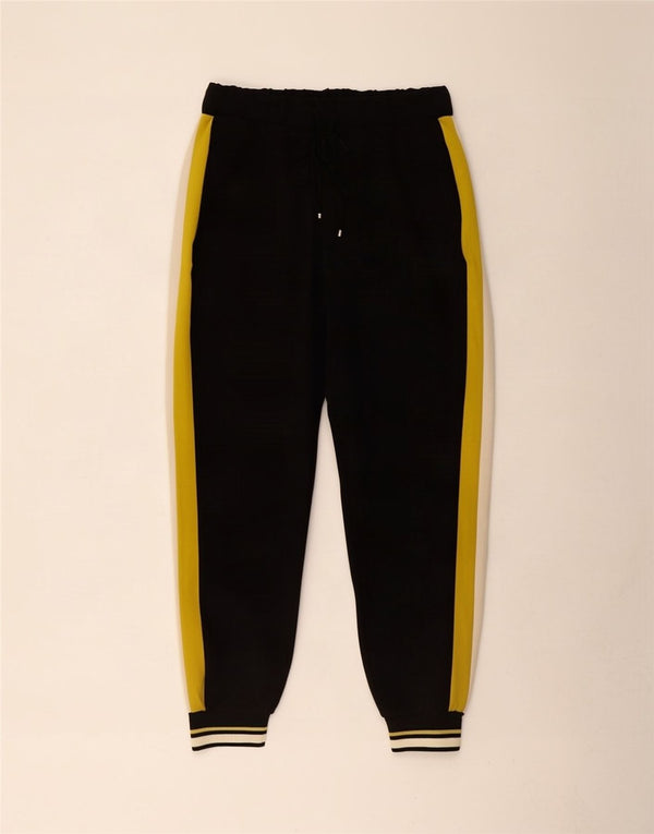 Pantaloni de trening Zara pentru femei Joggeri UK 8 Mici Negru Colorblock