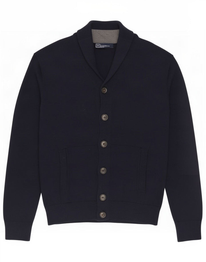 Pulover cardigan pentru bărbați Gap, bumbac, albastru bleumarin mediu
